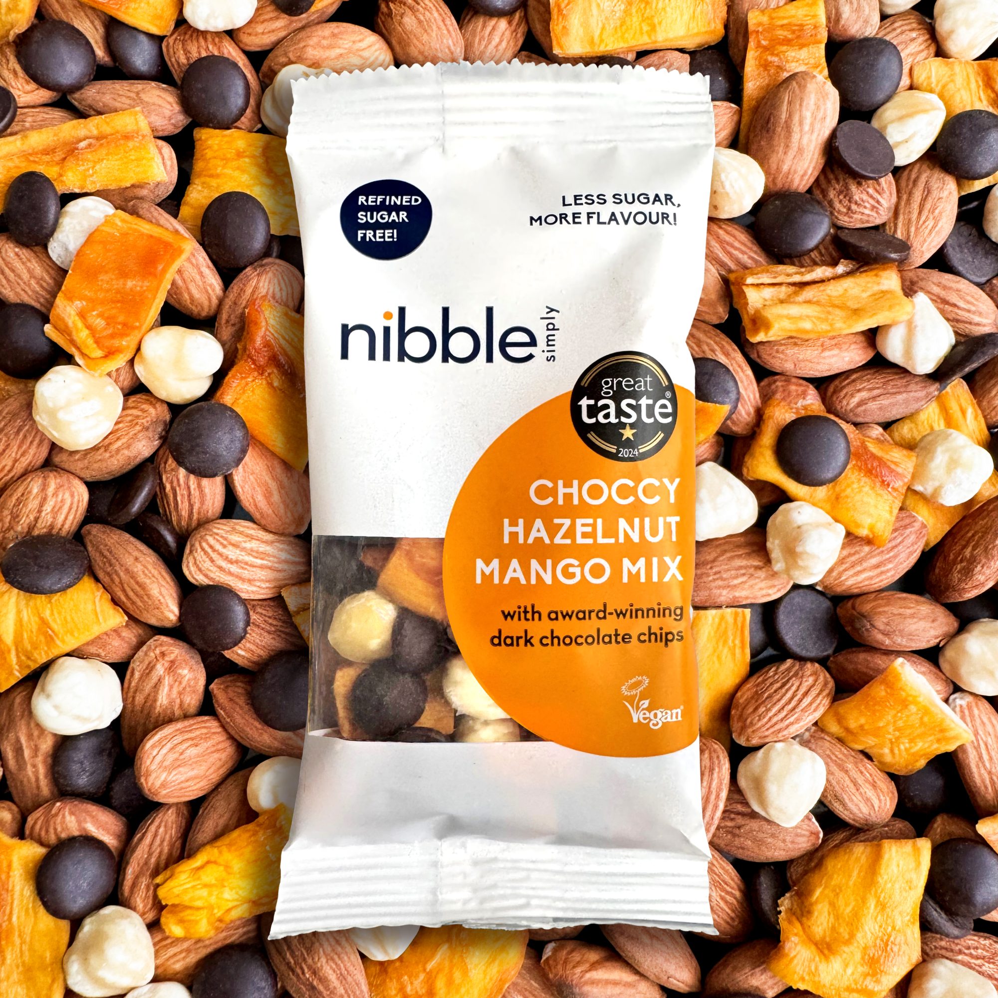 Nibble Simply | Choccy Hazelnut Mango Mix